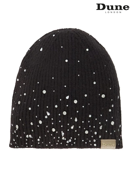 Dune London Black Funky Diamante Beanie (AR6471) | €57