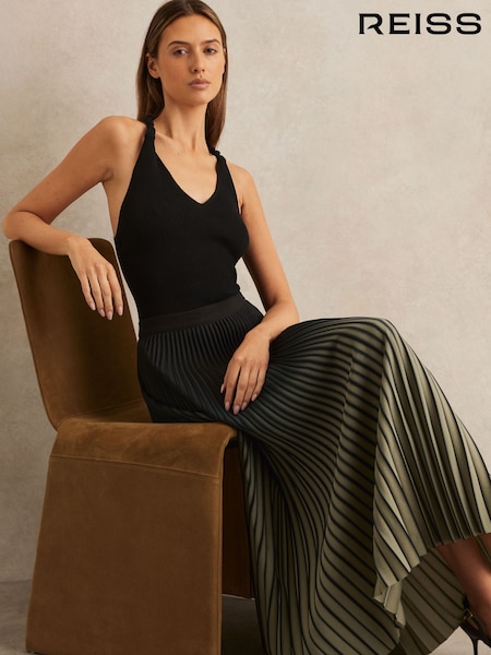 Reiss Marlie Ombre Pleated Midi Skirt (AR6482) | €241