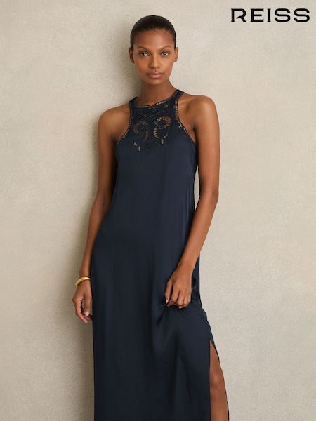 Reiss Joy Satin Cut-Out Slip Dress (AR6486) | 352 €