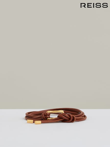 Tostado - Reiss Tara Sculpted Buckle Tubular Tie Belt (AR6542) | 85 €