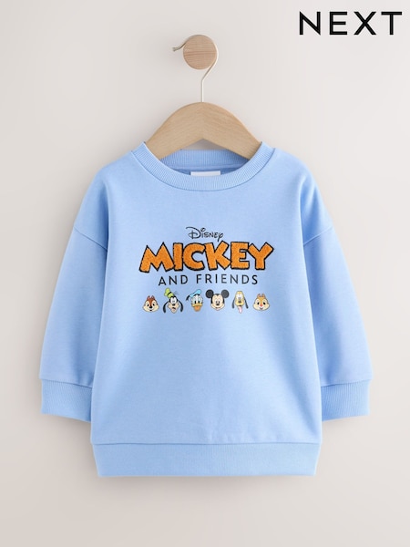 Blue Mickey Mouse Crew Sweatshirt (3mths-8yrs) (AR6548) | €23 - €26