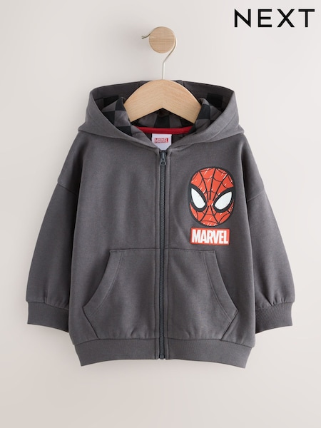 Black Marvel Zip Through Hoodie (9mths-8yrs) (AR6554) | AED91 - AED102