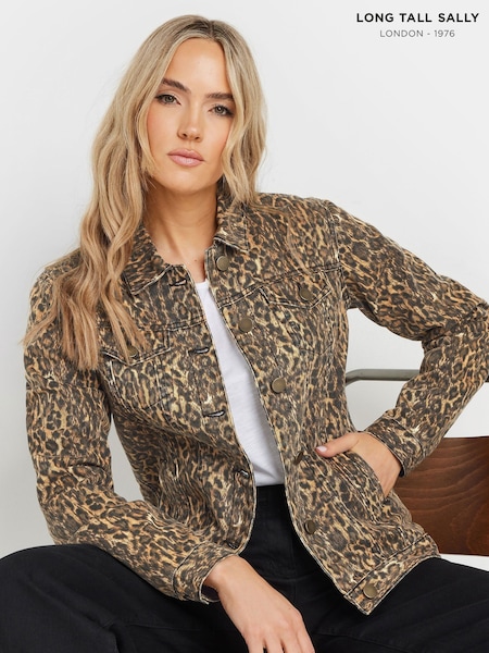 Natural - Long Tall Sally Denim 100% Cotton Jacket (AR6589) | 372 LEI
