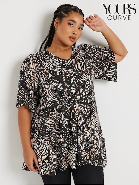 Musta - Yours Curve Zebra Printti; kuvio Swing Top (AR6686) | €43