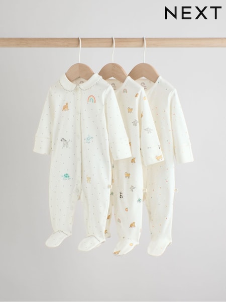 Suelo blanco - Sleepsuits 3 Pack (0-2yrs) (AR6786) | 28 € - 30 €