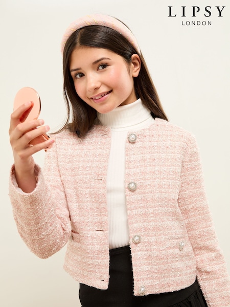 Lipsy Boucle Button Up Jacket (5-16yrs) (AR6807) | 67 € - 80 €