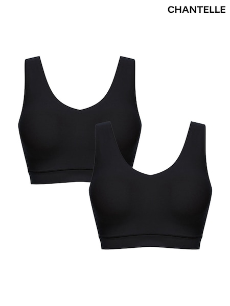 Chantelle Soft Stretch Seamless V-Neck Padded Crop Tops 2 Pack (AR6894) | €113