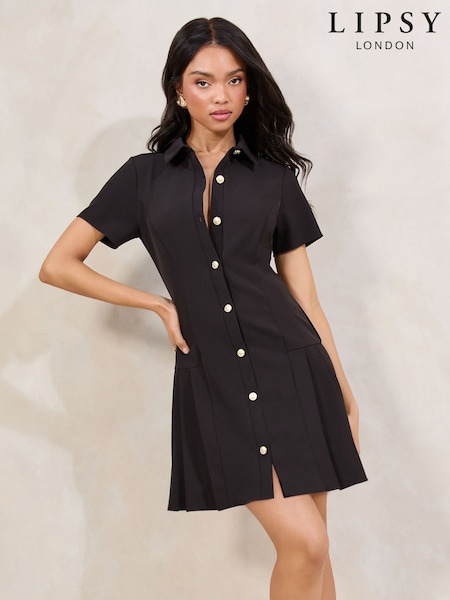 Military Button Through Mini Shirt Dress (AR6947) | €69