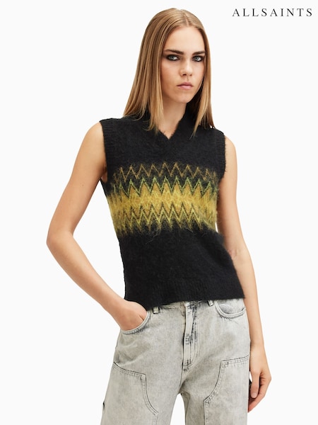 AllSaints Black Clyde Tank Top (AR7019) | R$ 1,375
