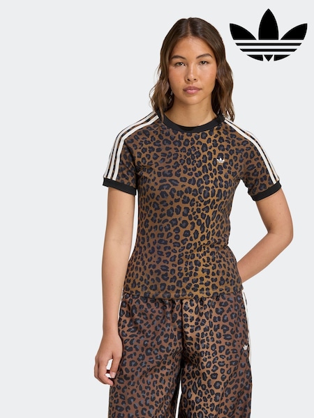 adidas Originals Leopard Cali Slim T-Shirt (AR7135) | R$ 345