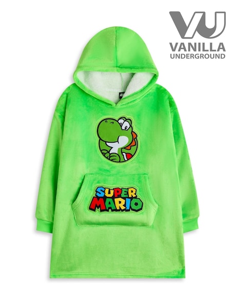 Vanilla Underground Green Kids Super Mario Character Blanket Hoodie (AR7168) | € 32