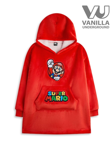 レッド - Vanilla Underground Kids Super Mario Character Blanket Hoodie (AR7170) | ¥ 5,330