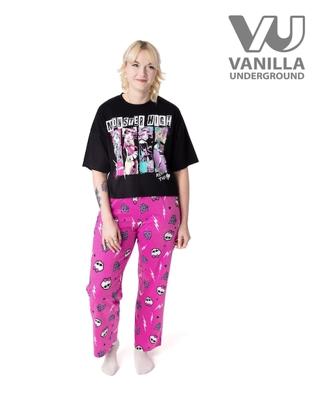Vanilla Underground Womens Monster High 100% Cotton Pyjamas (AR7177) | ‏173 ر.ق.
