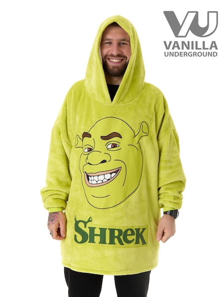 Vanilla Underground Green Mens Shrek Blanket Hoodie (AR7179) | €58
