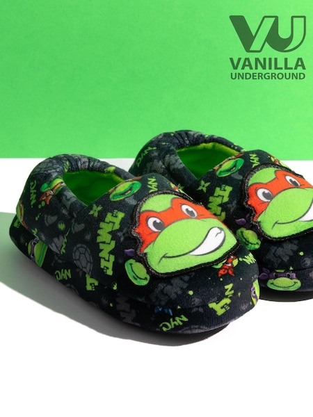 Vanilla Underground Black Boys Teenage Mutant Ninja Turtles Slippers (AR7185) | AED125