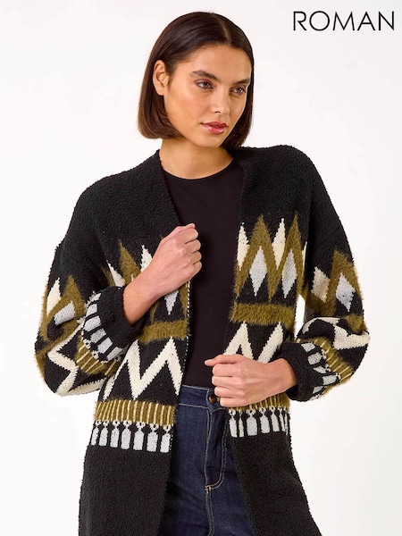 Verde - Roman Jacquard Knit Cardigan (AR7276) | R$ 580