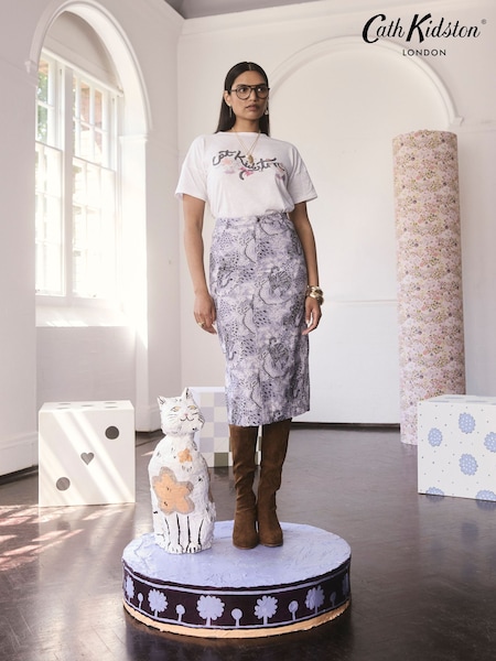 Cath Kidston Cats 100% Cotton T-Shirt (AR7308) | 109 QAR