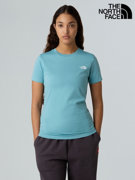 The North Face Blue Slim W Simple Dome T-Shirt (AR7606) | R$ 235