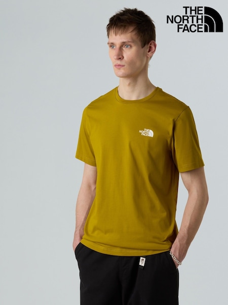 The North Face Yellow Simple Dome T-Shirt (AR7633) | AED140