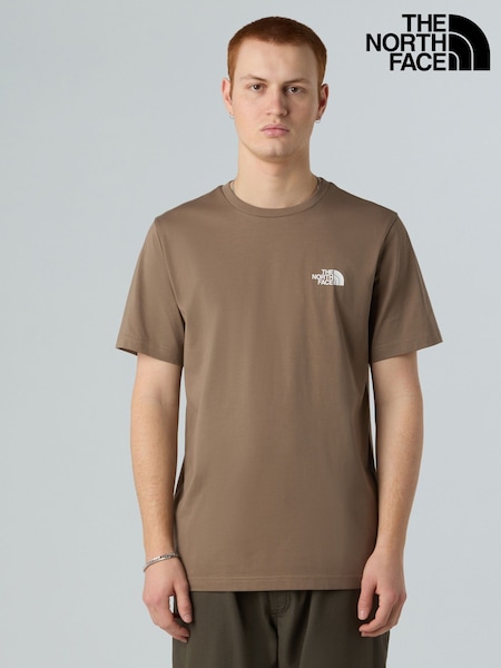 The North Face Brown Simple Dome T-Shirt (AR7661) | €34