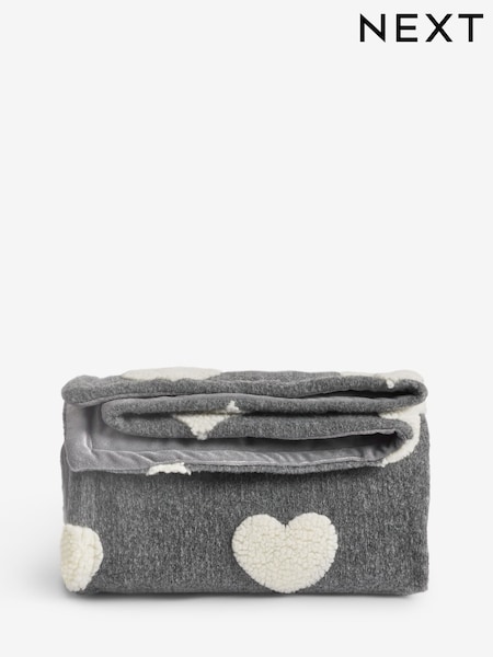 Grey Borg Heart Throw (AR7781) | €42