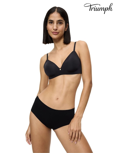 Triumph Smart Invisible Maxi Black knickers (AR7793) | ‏75‏₪