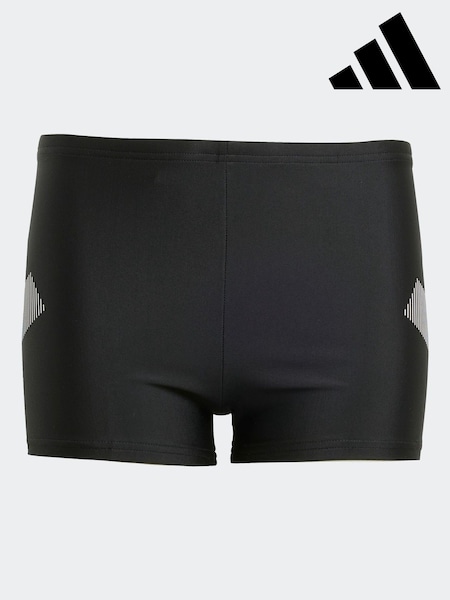 adidas Black Big Bars Swim Boxers Kids (AR7816) | R$ 150