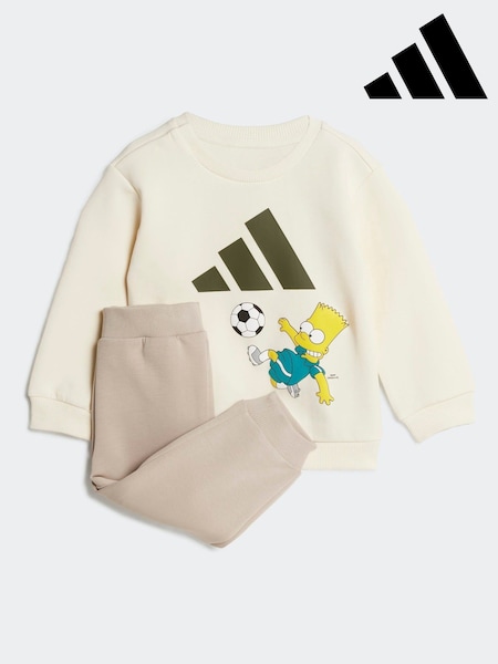 adidas Brown The Simpsons Sweatshirt and Jogger Set Infant Kids (AR7822) | AED221