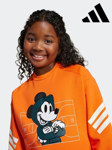 adidas Orange Disney Mickey Mouse Sweatshirt Little Kids (AR7823) | R$ 325