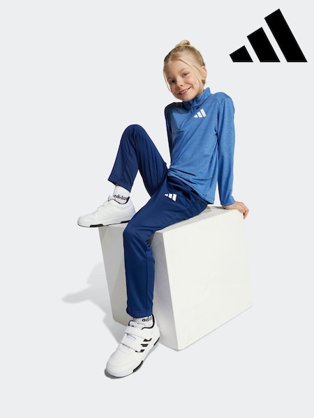 adidas Blue Quarter Zip and Jogger Sports Set Little Kids (AR7830) | 163 QAR