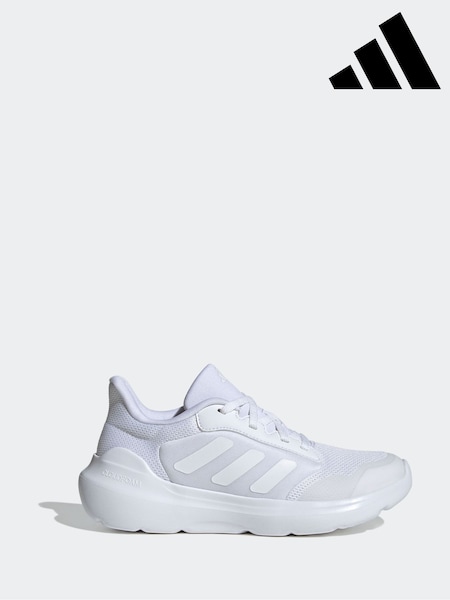 adidas White Tensaur Run 2.0 Lace Junior Trainers (AR7838) | AED175