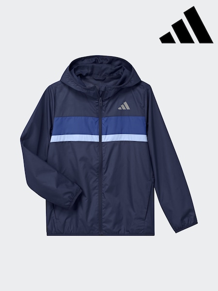 adidas Blue Tiberio Kids Windbreaker (AR7870) | AED233