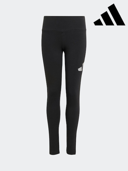 adidas Black Everyday Glam Cotton Leggings Kids (AR7901) | R$ 180