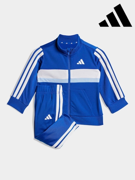 adidas Blue Seasonal Essentials Tiberio 3-Stripes Tricot Tracksuit Infant Kids (AR7904) | R$ 325