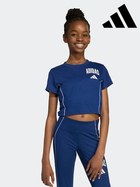 adidas Blue Train Essentials Collegiate T-Shirt Kids (AR7928) | R$ 180