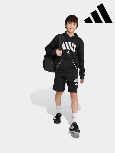 adidas Black Essentials Collegiate Hoodie & Short  Kids (AR7984) | R$ 225