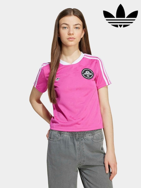 adidas Originals Pink Cropped T-Shirt Kids (AR8037) | 99 QAR