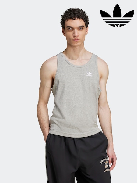 adidas Originals Grey Trefoil Essentials Tank Top (AR8075) | AED116