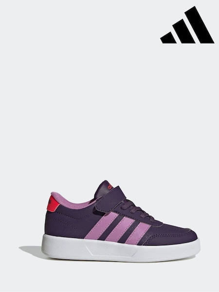 adidas Purple/Lilac Breaknet 3.0 Elastic Lace Kids Trainers (AR8086) | R$ 295