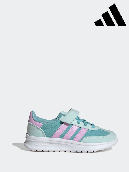 adidas Mint/Lilac Run 70s 2.0 Elastic Lace Kids Trainers (AR8104) | €46