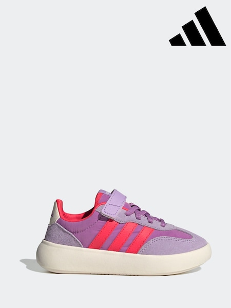 adidas Lilac/Orange Barreda Decode Elastic Lace Kids Trainers (AR8202) | R$ 325