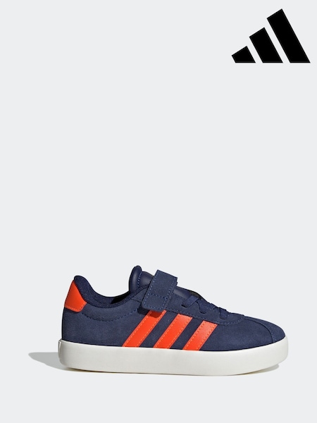 adidas Blue VL Court 3.0 Hook and Loop Kids Trainers (AR8221) | €42