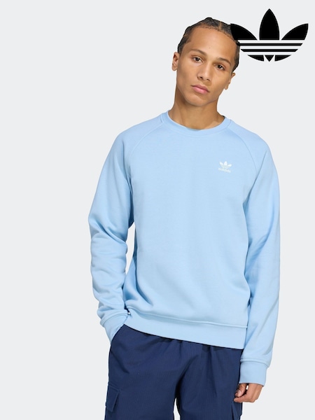adidas Originals Blue Trefoil Essentials Crew Sweatshirt (AR8236) | €60