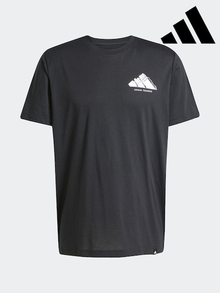 adidas Black Climacool Vintage Training Graphic Print T-Shirt (AR8239) | AED163