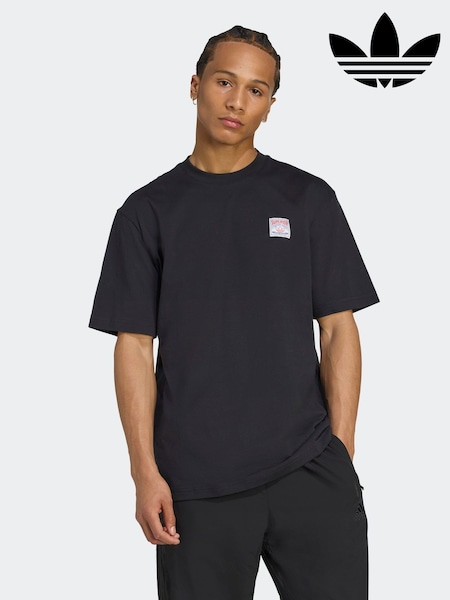 أسود - adidas Originals Loose Wabash T-Shirt (AR8242) | ‏175 د.إ.‏
