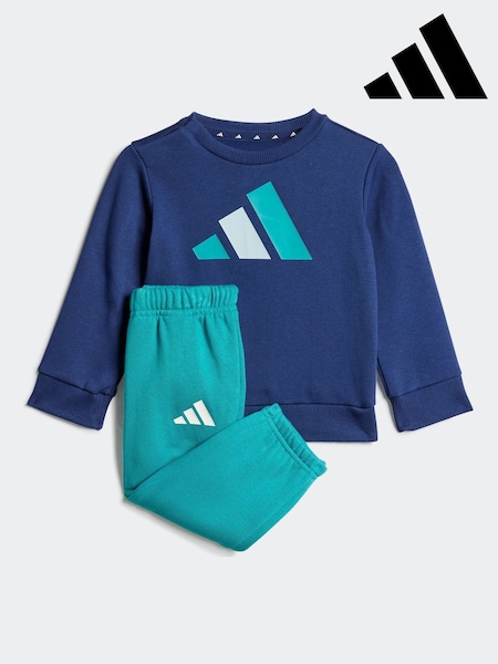 adidas Blue Essentials Sweat Top & Jogger Sets Infant Kids (AR8248) | R$ 275