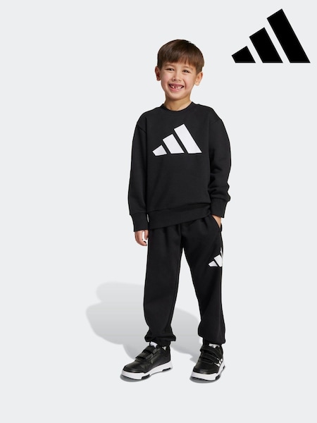 adidas Black Essentials Little Kids Joggers Set (AR8262) | R$ 345
