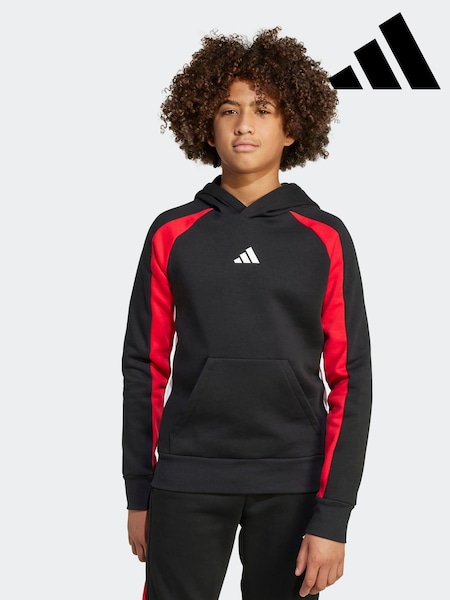 adidas Black Essentials Colourblock Kids Fleece Hoodie (AR8265) | R$ 325
