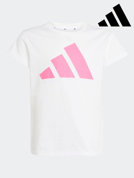 adidas White Essentials T-Shirt Kids (AR8271) | R$ 130