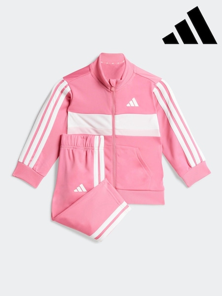 adidas Pink Essentials Tiberio 3-Stripes Tracksuit Infant Kids (AR8280) | €42